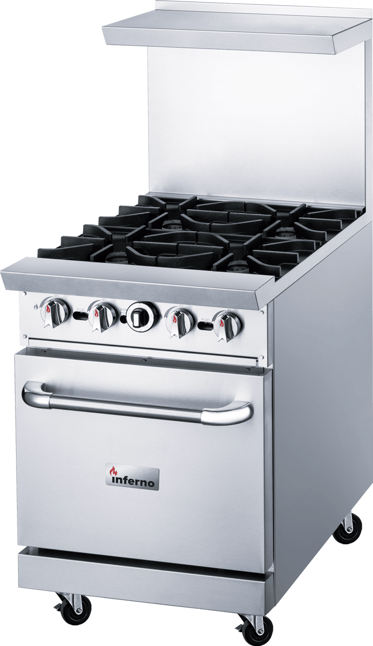 Inferno 24″ 4 burner gas range